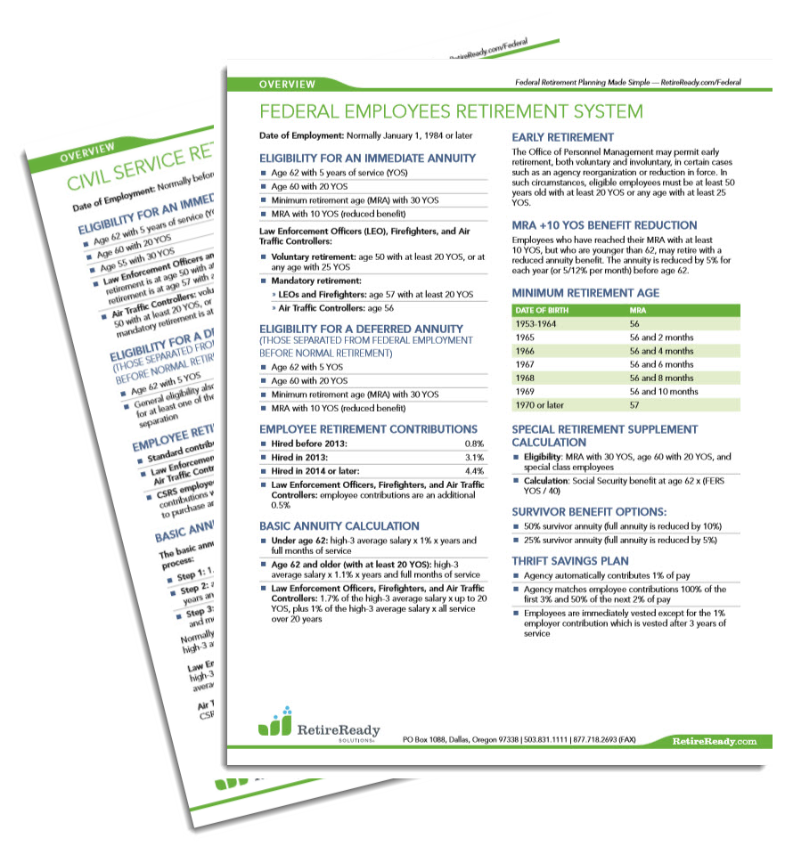 Federal Cheat Sheets